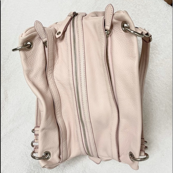 Cole Haan Genuine Leather Handbag Shoulder Bag - Peach/Light Orange - Picture 5 of 12